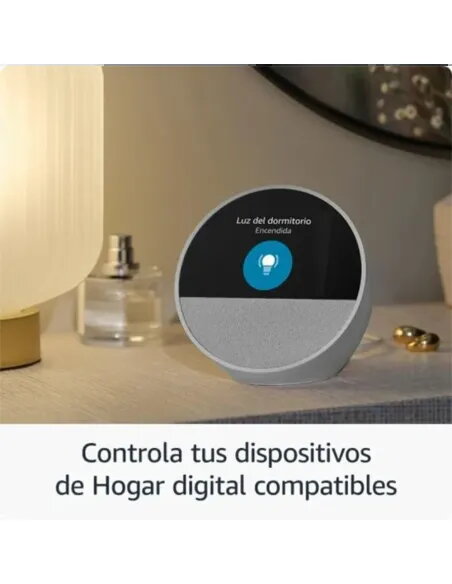 CoBprarAReloj despertador inteligente Amazon Echo Spot Blanco