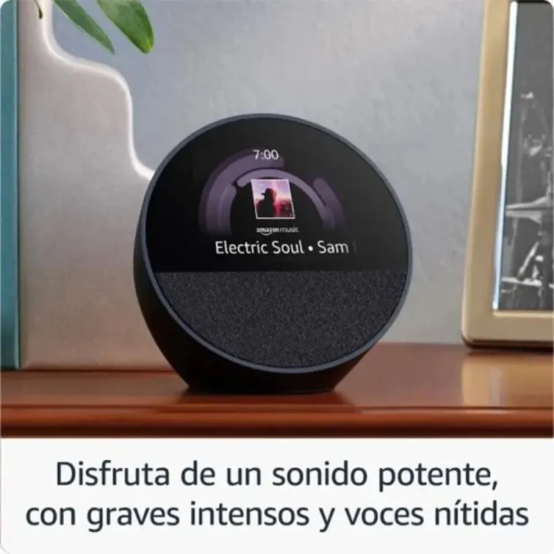 CoBprarAReloj despertador inteligente Amazon Echo Spot Blanco