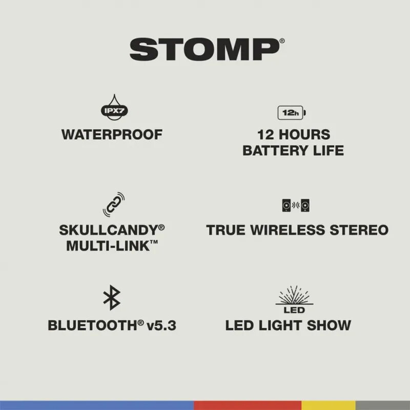 CoBprarSSkullcandy Stomp Mini Wireless Party Speaker
