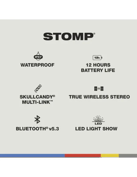 CoBprarSSkullcandy Stomp Mini Wireless Party Speaker