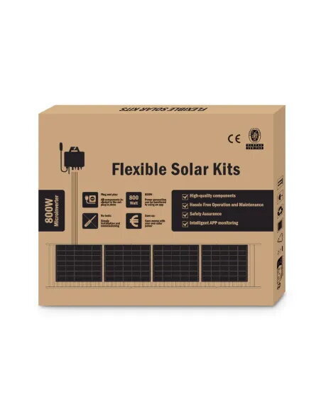 CoBprarB Kit solar para balcón - placas flexibles 800