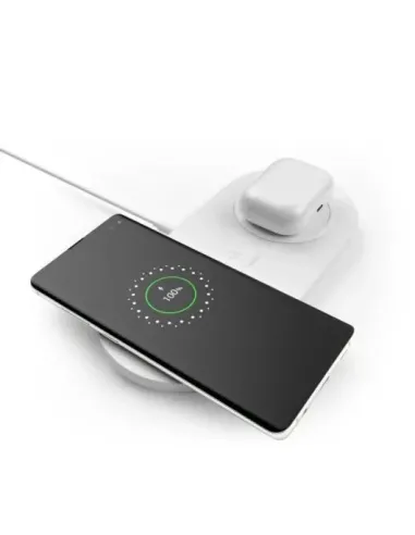 Base de carga inalámbrica doble belkin blanco