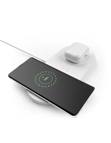 Base de carga inalámbrica doble belkin blanco
