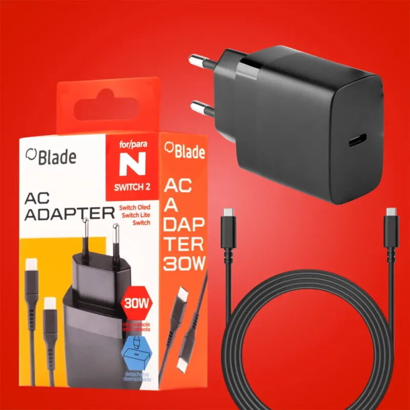 FR-TEC Adaptador de Corriente para Switch 2
