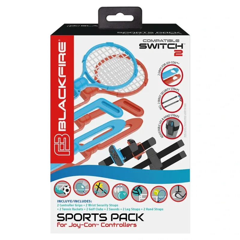 Blackfire Pack Deporte 14 en 1 para JOY-CON de Switch 2