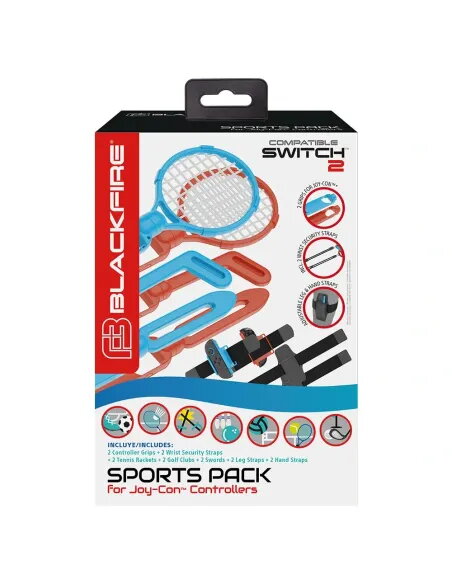 Blackfire Pack Deporte 14 en 1 para JOY-CON de Switch 2