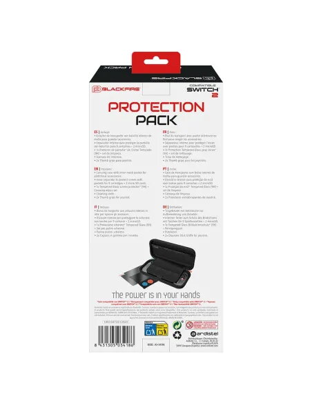 Blackfire Pack de Protección 5 en 1 Funda + Accesorios para Switch 2
