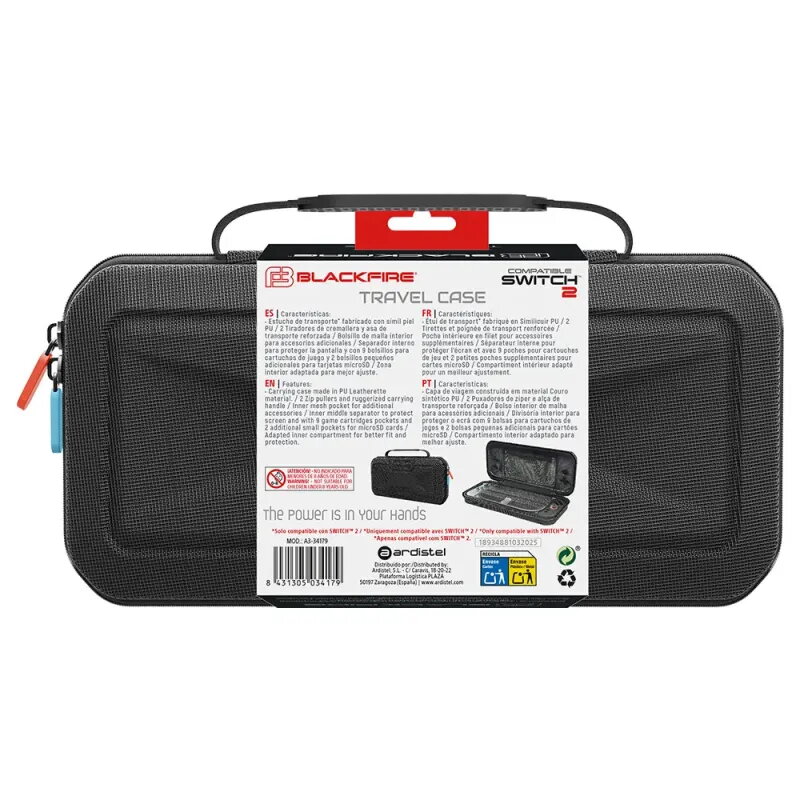 Blackfire Estuche Rígido Deluxe de Transporte para Switch 2