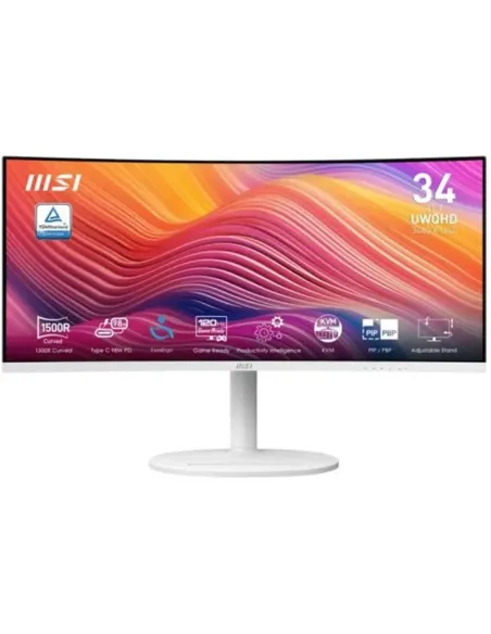 MSI Modern MD342CQPW Curvo 34" UWQHD 1500R, KVM, Pip/PBP, HDMI 2.0b