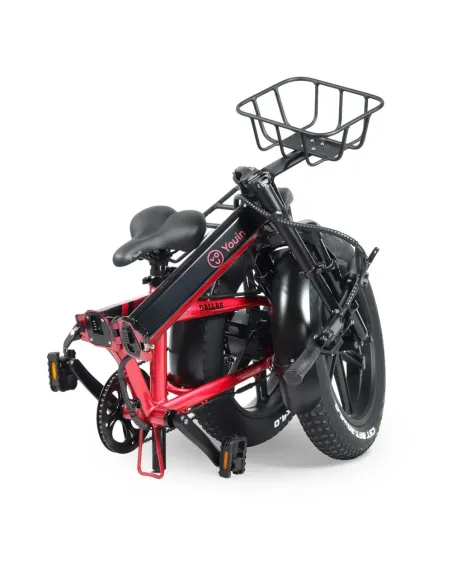 Bicicleta Electrica E-Bike FAT Youin DALLAS RED