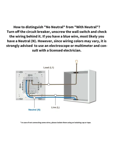 AQARA SMART WALL SINGLE SWITCH H1 (WITH NEUTRAL)
