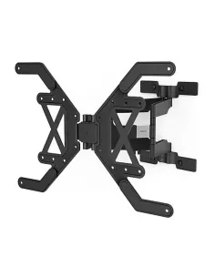 Soporte TV Pared 600x400 Fullmotion 2 Brazos Extra Slim 37´´-90´´ Negro