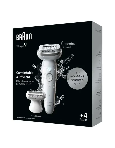 Braun Silk‑épil 9 041 3D: epiladora wet & dry, cabezal flexible, piel