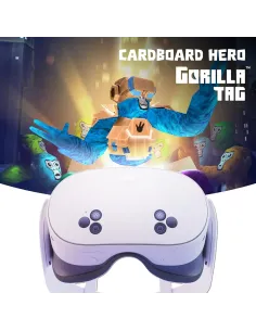 Gafas de Realidad Virtual Meta Quest 3S 128Gb + Gorilla Tag Cardboard Hero Headset