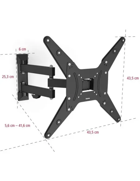 Comprar Soporte TV Pared 400x400 Fullmotion 2 Brazos 32´´ - 65´´ Hama