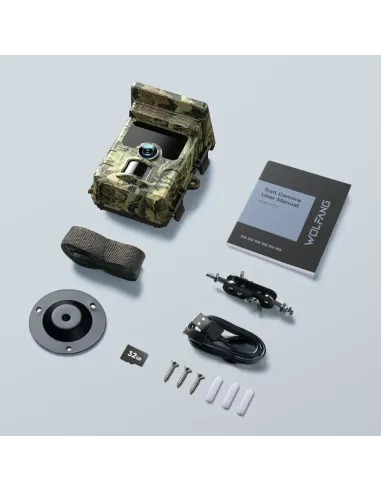 WOLFANG Cámara de Caza Solar 4K