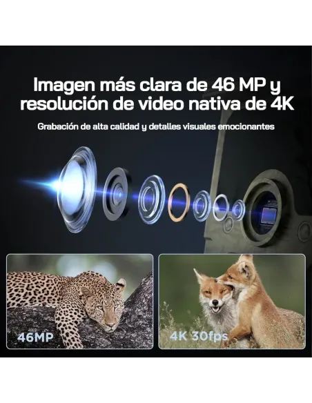 WOLFANG Cámara de Caza Solar 4K