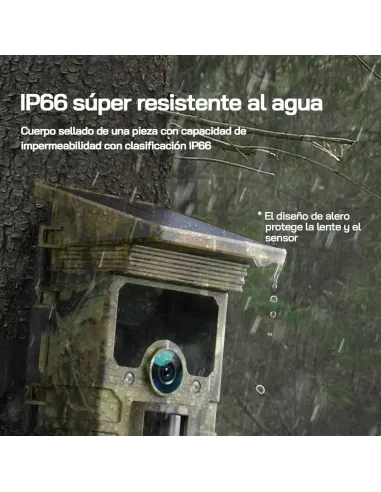 WOLFANG Cámara de Caza Solar 4K