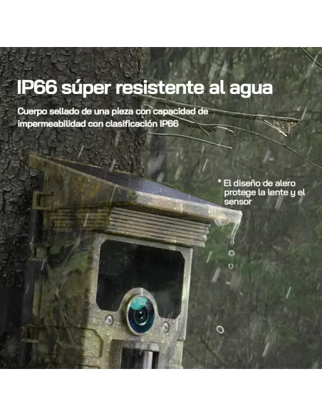 WOLFANG Cámara de Caza Solar 4K