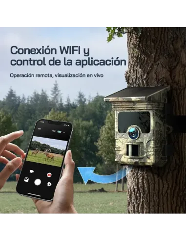 WOLFANG Cámara de Caza Solar 4K