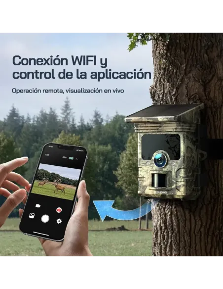 WOLFANG Cámara de Caza Solar 4K