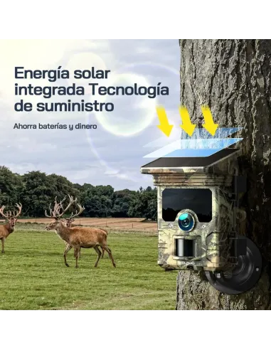 WOLFANG Cámara de Caza Solar 4K