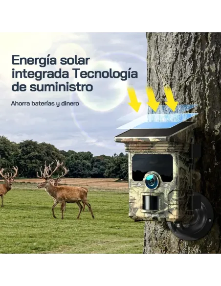 WOLFANG Cámara de Caza Solar 4K