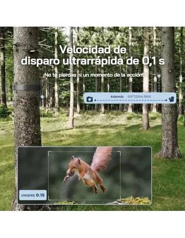 WOLFANG Cámara de Caza Solar 4K