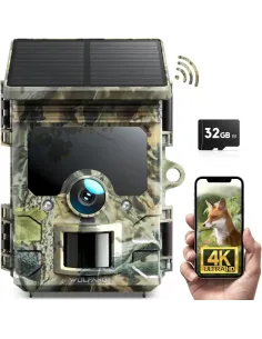 WOLFANG Cámara de Caza Solar 4K WT03 46MP con Visión Nocturna