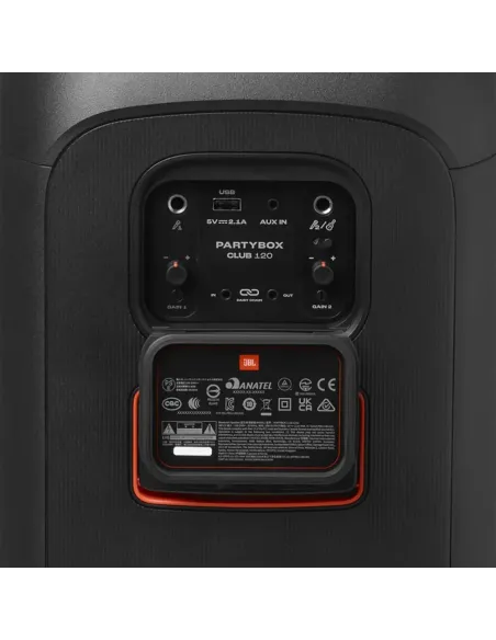 JBL PartyBox Club 120 Black | Pro Sound & LED Lights IPX4