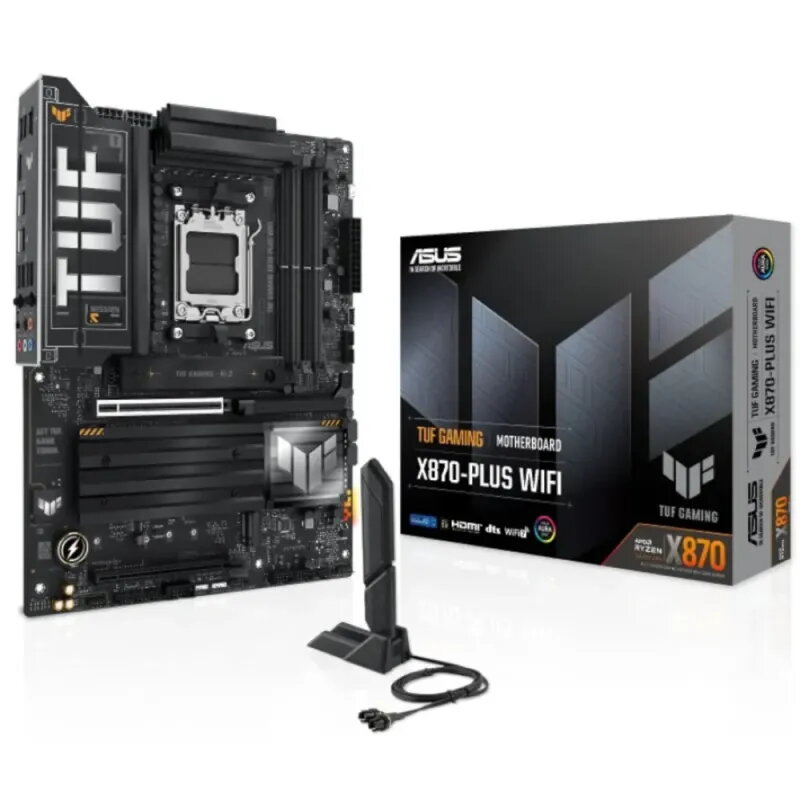 Asus TUF Gaming X870‑PLUS Wi‑Fi – AMD Ryzen DDR5 PCIe 5.0 Motherboard