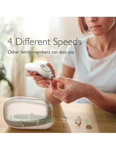 Momcozy lima eléctrica para uñas de bebé | Segura, silenciosa y recarg