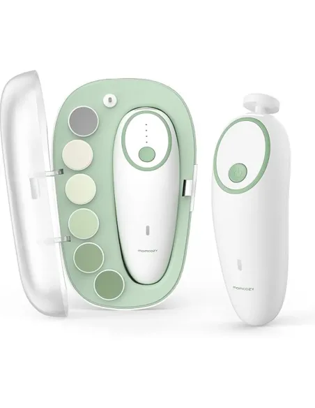 Momcozy lima eléctrica para uñas de bebé | Segura, silenciosa y recarg