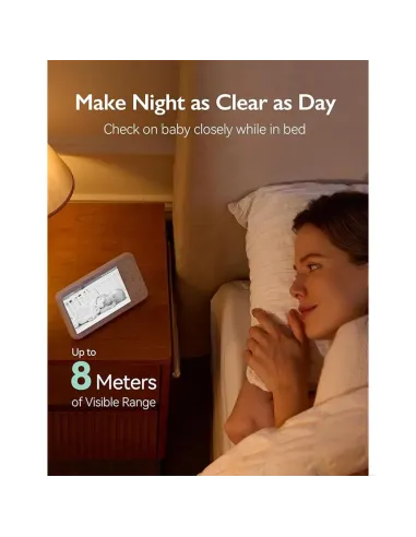 Buy Momcozy BM03 5.5" FHD Baby Monitor | No-WiFi 1640ft Range