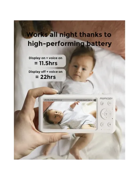 Comprar Vigilabebés Momcozy BM01 5" HD | Cámara 1080p 360°