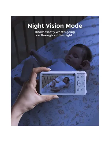 Buy Momcozy BM01 5" HD Baby Monitor | 1080p 360° Camera