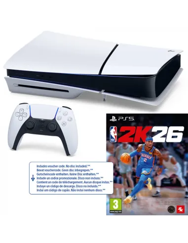 Sony PlayStation 5 Slim Chasis D 1TB + NBA 2K26 – Pack edición