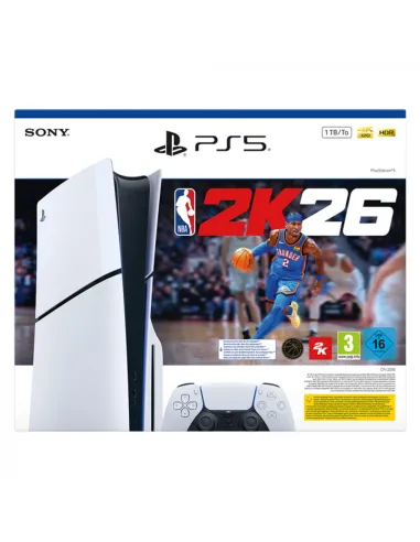 Sony PlayStation 5 Slim Chasis D 1TB + NBA 2K26 – Pack edición