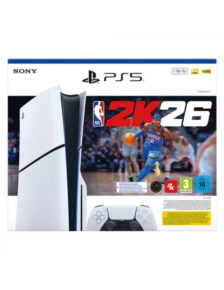 Sony PlayStation 5 Slim Chasis D 1TB + NBA 2K26 – Pack edición