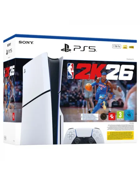 Sony PlayStation 5 Slim Chasis D 1TB + NBA 2K26 – Pack edición