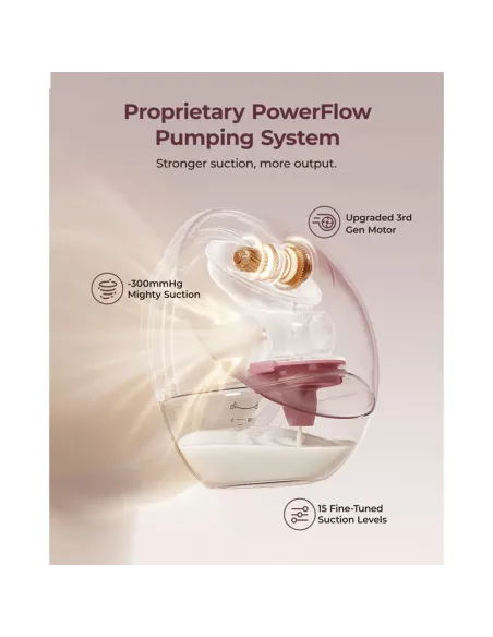 Buy Momcozy M9 Single Breast Pump Red | App Control -300mmHg