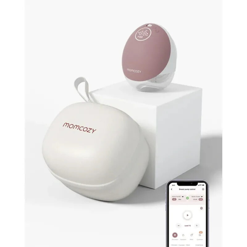 Momcozy M9 freihändige Einzel-Milchpumpe Mobile Flow Rot Cozy