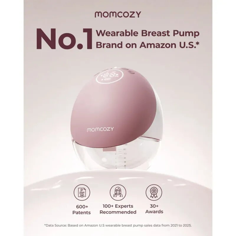 Momcozy M9 freihändige Einzel-Milchpumpe Mobile Flow Rot Cozy