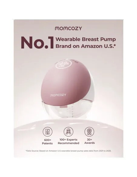 Momcozy M9 freihändige Einzel-Milchpumpe Mobile Flow Rot Cozy