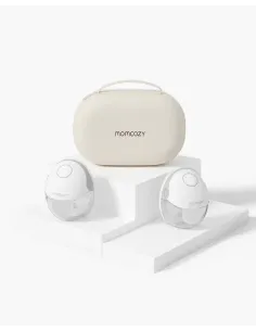 Momcozy M5 sacaleches portátil doble gris | Comodidad manos libres