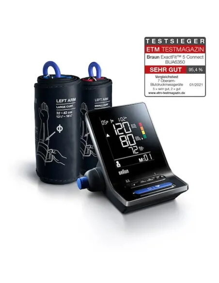 Braun ExactFit 5 Connect smartes Oberarm-Blutdruckmessgerät
