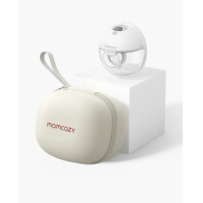 Momcozy M5 tragbare Einzel-Milchpumpe Grau