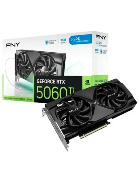 PNY GeForce RTX 5060 Ti OC – GPU 8 GB Blackwell de alto rendimiento