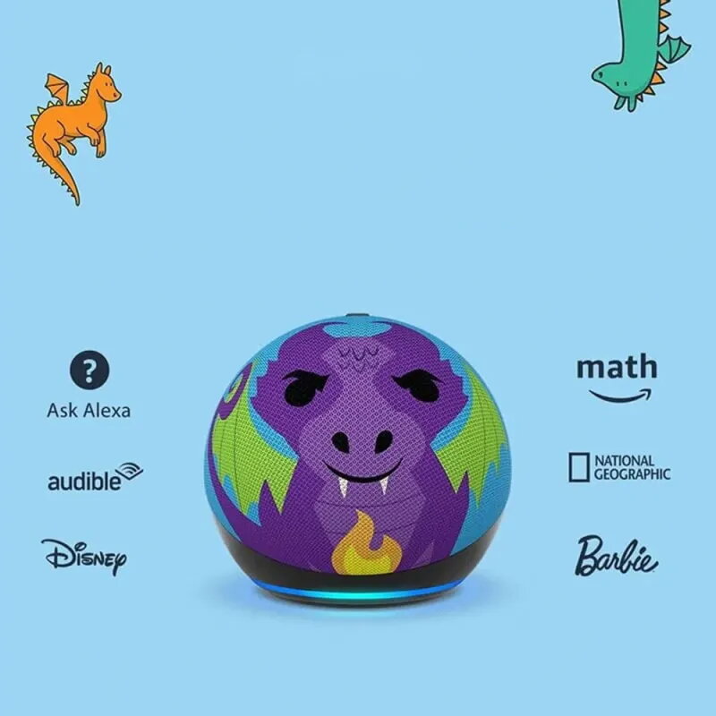 Amazon Echo Dot 5. Generation Kids Drache