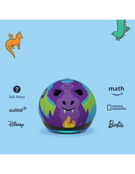 Amazon Echo Dot 5ª Gen Kids Dragón – Altavoz infantil con Alexa